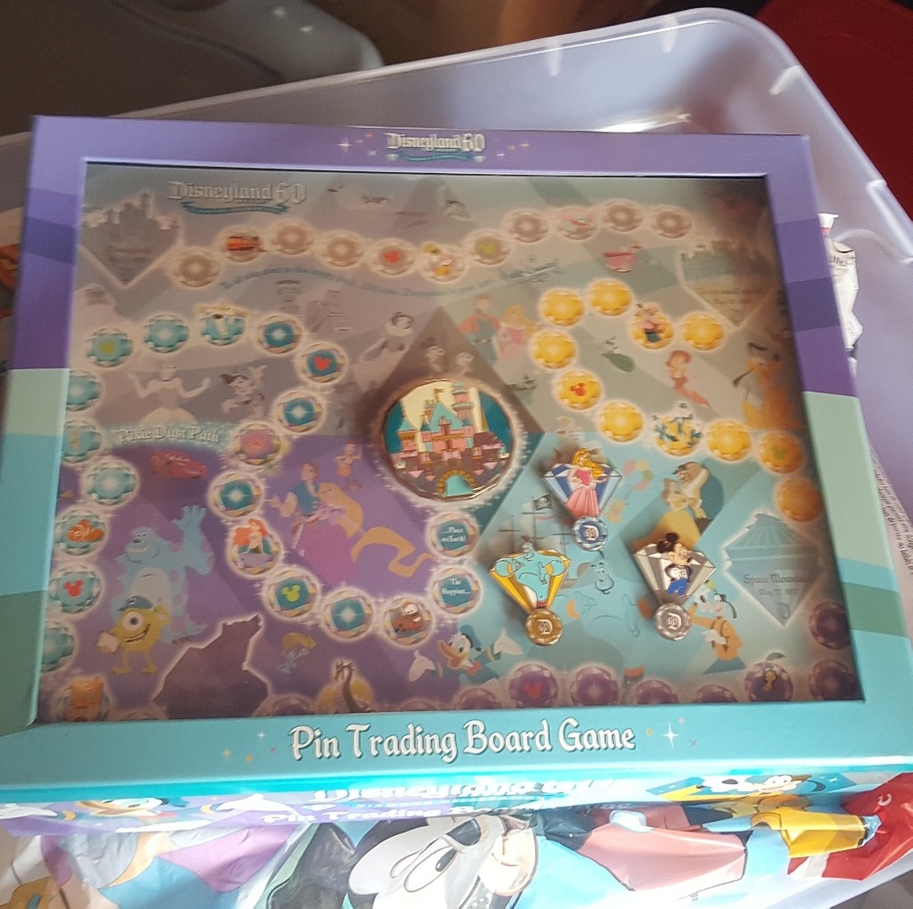 Disney 60th anniersary pin trading board game
